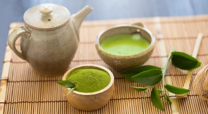 2. Сочетание фруктов и зеленого чая